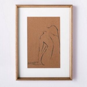 Woman Figural Sketch Wall Art Canvas 16”x12”